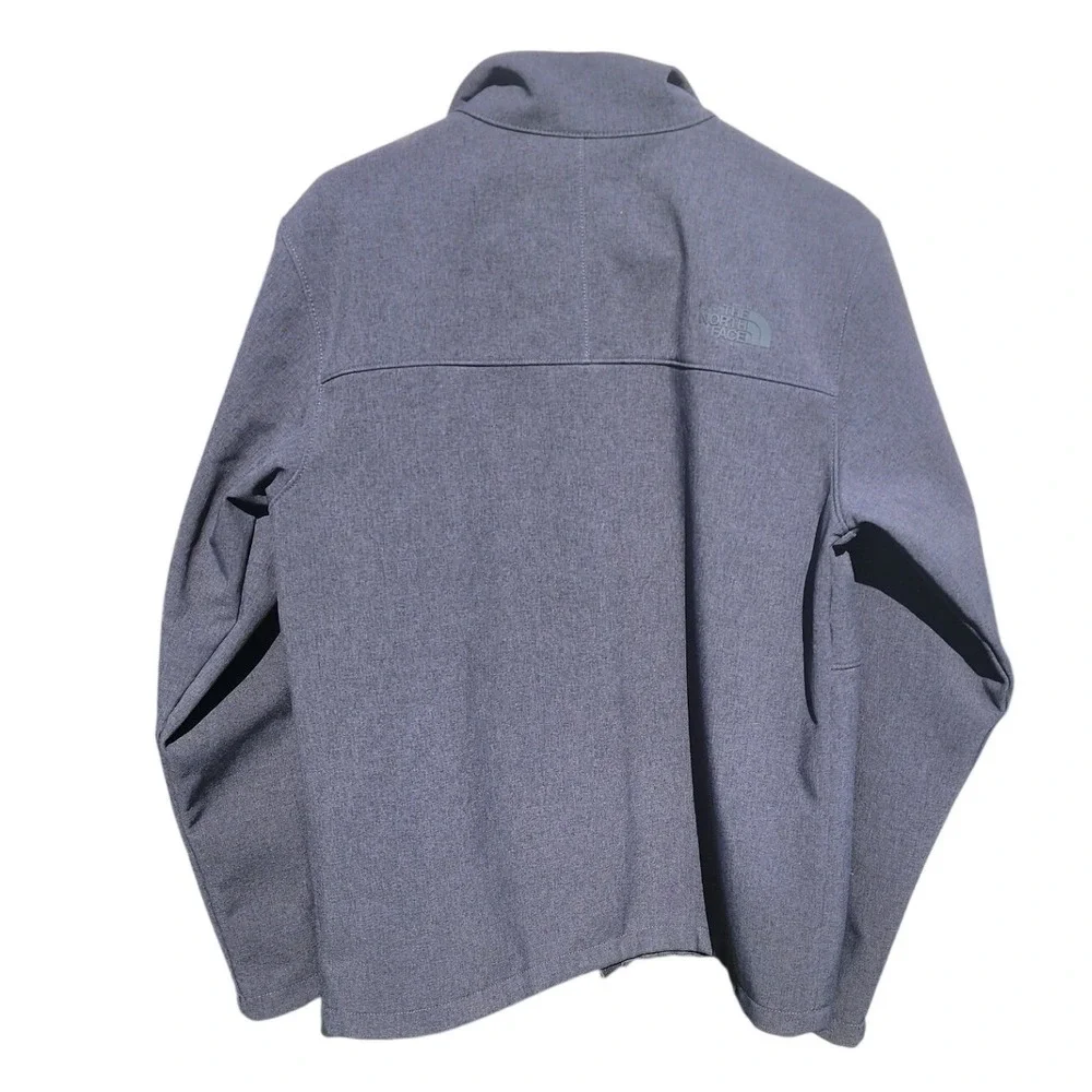 The North Face Apex Bionic Mens Grey Softshell Jacket Medium Full Zip Windproof